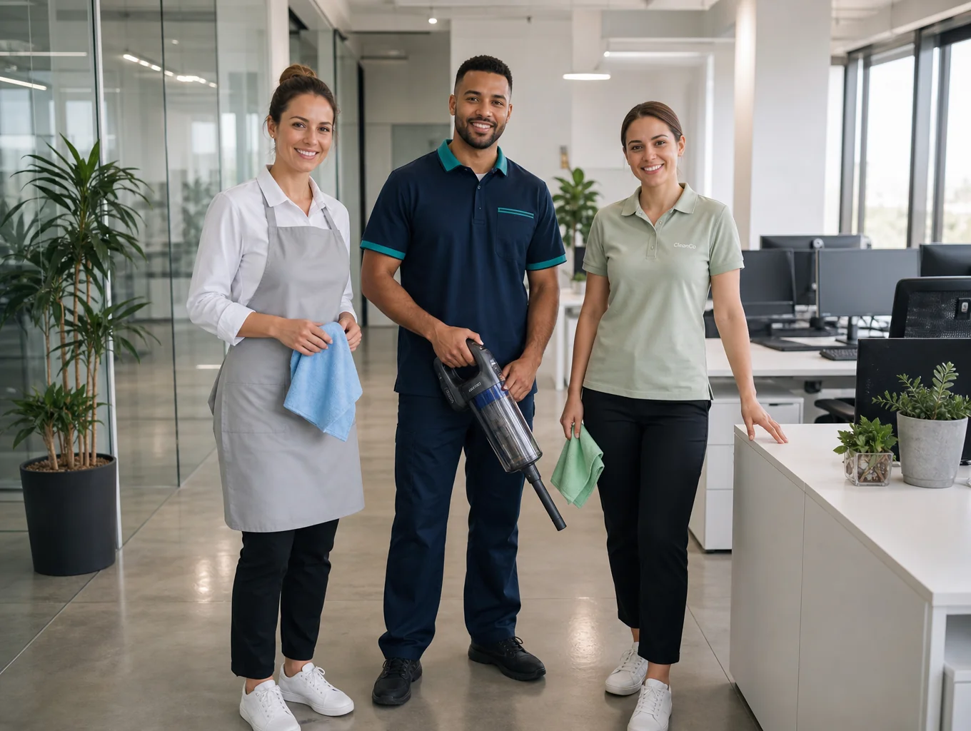 Professional team providing reliable transport, cleaning, and household services